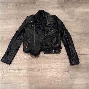 Women's Black Leather Jacket